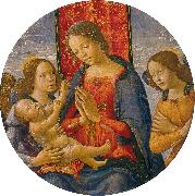 Mainardi, Sebastiano Virgin Adoring the Child with Two Angels oil painting reproduction
